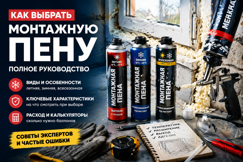 Как выбрать монтажную пену: полное руководство для дома и ремонта