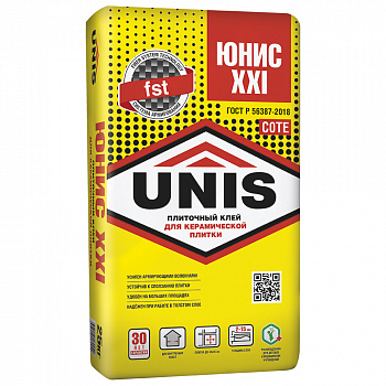 Клей плиточный Юнис XXI 25кг