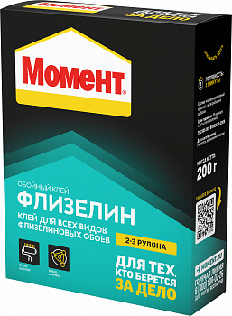 Клей обойный "МОМЕНТ" флизелин (200г)