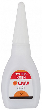 Супер-клей СИЛА 505-6 6 г пластик туба в коробке