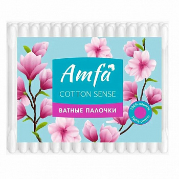 Палочки ватные Amfa 100шт пакет