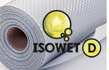 ISOWET-D (универсальная гидро-пароизоляционная мембрана), ширина: 1,5м, НА ОТРЕЗ