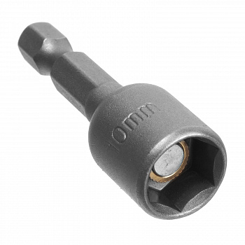 Головка торцевая магнитная 10 х 45 мм, хвостовик 1/4" Е, CrV