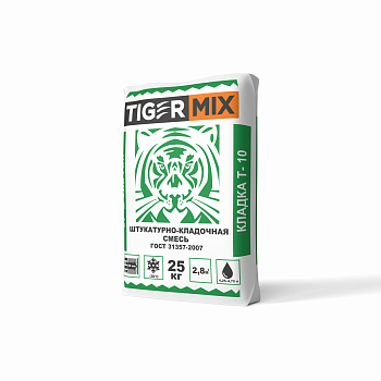 Штукатурно-кладочная смесь Т-10 TigerMix (Тайгер Микс), 25кг