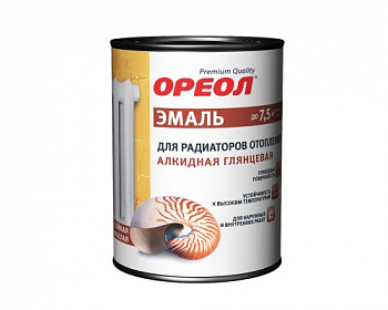 Эмаль для радиаторов отопления алкидная, "ОРЕОЛ", 0,5 кг