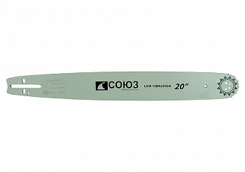 Пильная шина 20" СОЮЗ, паз 1,5мм, 0,325", 76зв, хвостовик POH(OREGON K095/A095)