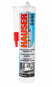 Герметик силиконовый санитарный 260 мл Hauser SANI 17615, белый