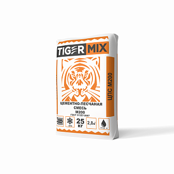 Цементно-песчаная смесь М200 TigerMix (Тайгер Микс), 25кг