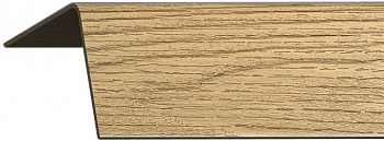 Уголок с тиснением Rico Moulding 30*30*2700 № 165 дуб коньячный