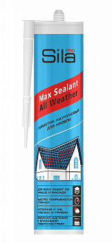 Каучуковый герметик для кровли Sila PRO Max Sealant, черный, 290мл