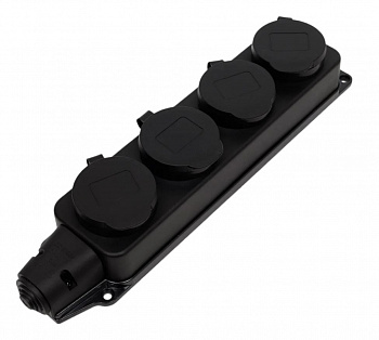 Колодка каучуковая ARTSUN с крышкой K4E-B-IP44