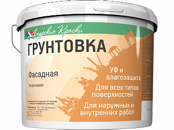 Грунтовка Фасадная, Амурские Краски, 5кг