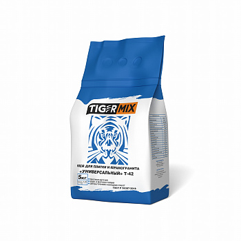 Клей для керамической плитки «УНИВЕРСАЛЬНЫЙ» Т-42 TigerMix (Тайгер Микс), 5кг