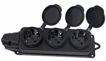 Колодка каучуковая ARTSUN с крышкой K3E-B-IP44