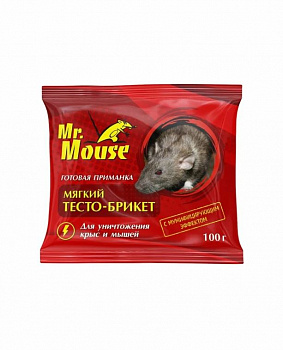 Тесто-брикет от грызунов Mr.Mouse 100гр
