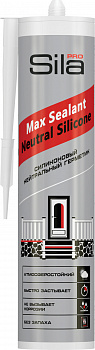 Силиконовый герметик Sila PRO Max Sealant Neutral Silicone, белый, 280мл