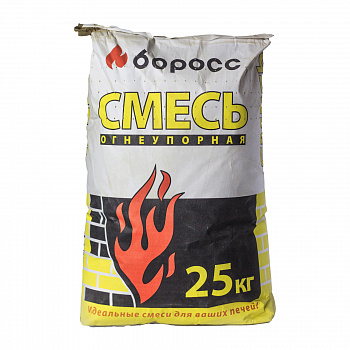 Огнеупорно-кладочная смесь Боросс, 25кг