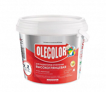 Эмаль акриловая для радиаторов отопления высокоглянцевая OLECOLOR, 0,5кг