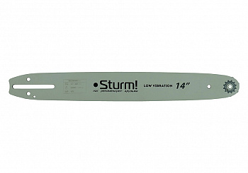 Пильная шина 14" Sturm! Паз 1,3мм, 3/8", 52зв, хвостовик PO (OREGON K041/A041)